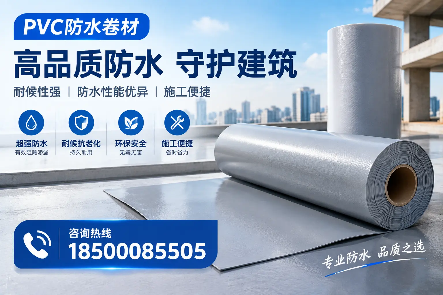 PVC防水卷材的防水效果评测，适合济宁的科学依据